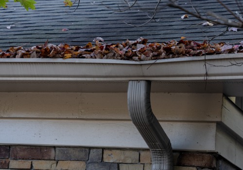 A dirty and sagging gutter requiring Gutter Cleaning in Morton IL