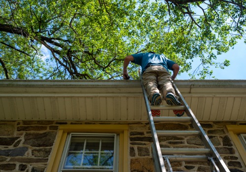 Contractor installing new Gutter Protection in Washington IL