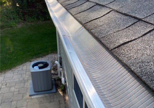 Gutter Guards in East Peoria IL afixed to a home's gutters