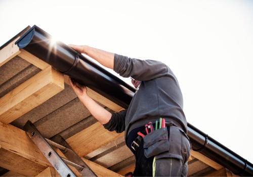 Technician installing Gutter Protection in Dunlap IL